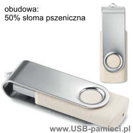 EKO-201 Pamięć twister usb, obudowa wykonana w 50% ze słomy pszenicznej, pozostałe 50% PP