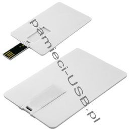 Kap-08 pamięć usb plastikowa o wielkości i w kształcie karty kredytowej