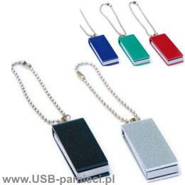 M-14 Pamięć usb metalowa, kolorowa z łańcuszkiem