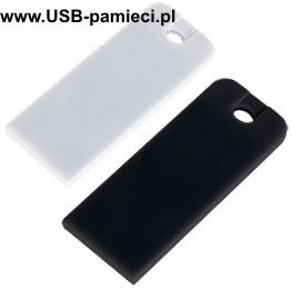 P-69 slim, pmięć usb w obudowie plastikowej, biała, czarna; 31x12x2mm